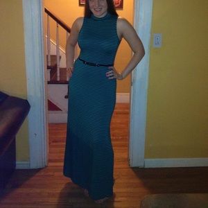 Striped stretchy dress